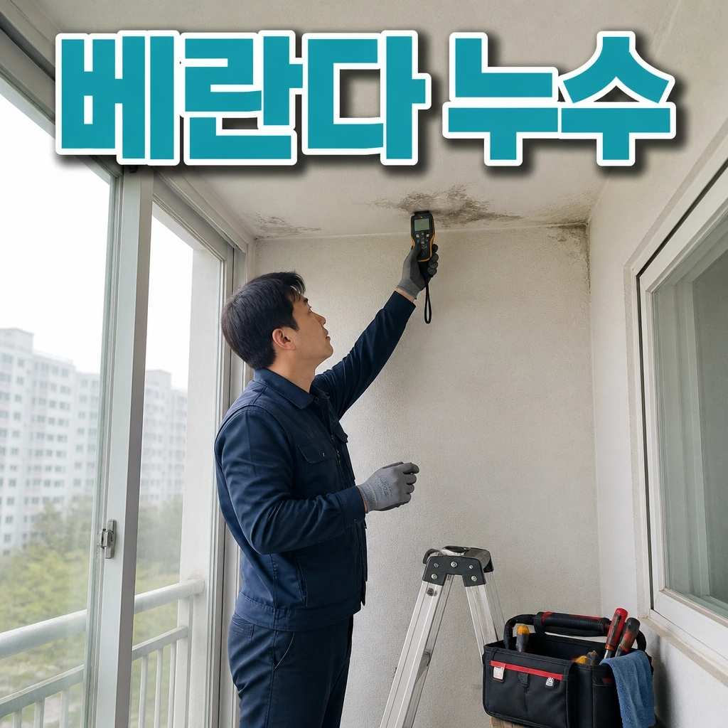 부산광역시 누수수리업체 - 베란다누수 관련 상담 안내 이미지